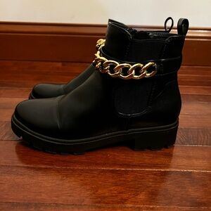 ✨Sophia Taylor Khaleesi Girls black moto‎ Boots size 4